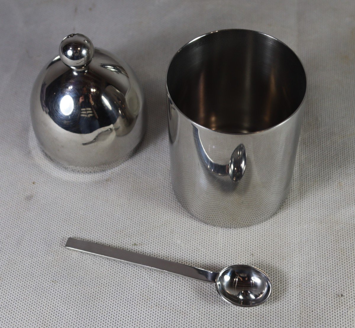 Aldo Rossi (1931-1997), Set Of 4 Stainless Steel Pieces.-photo-6