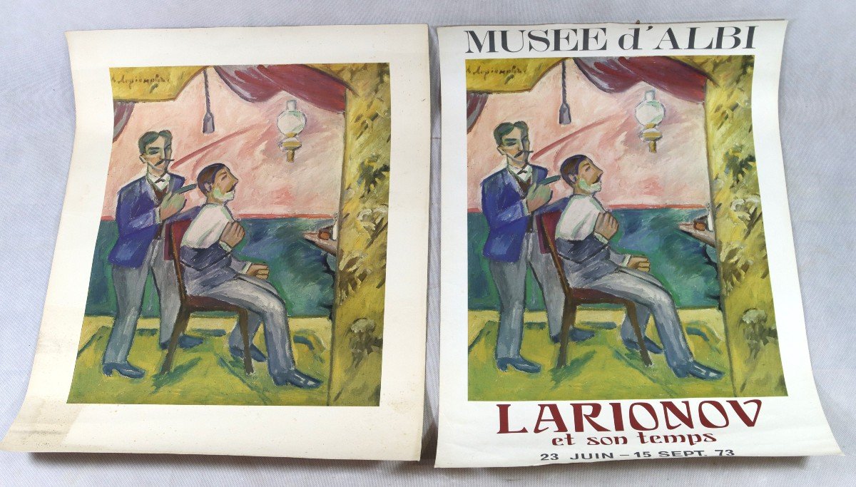 Proantic: Mikhail Larionov (1881-1964), Poster And Lithograph, Circa 1