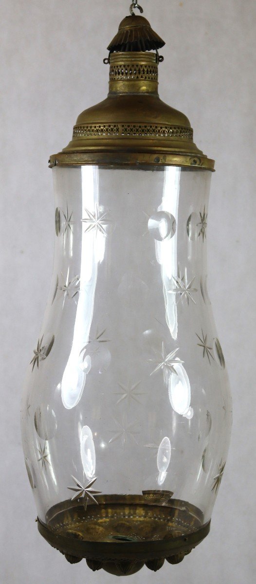 Baccarat, Large Crystal Lantern, 19th Century-photo-1