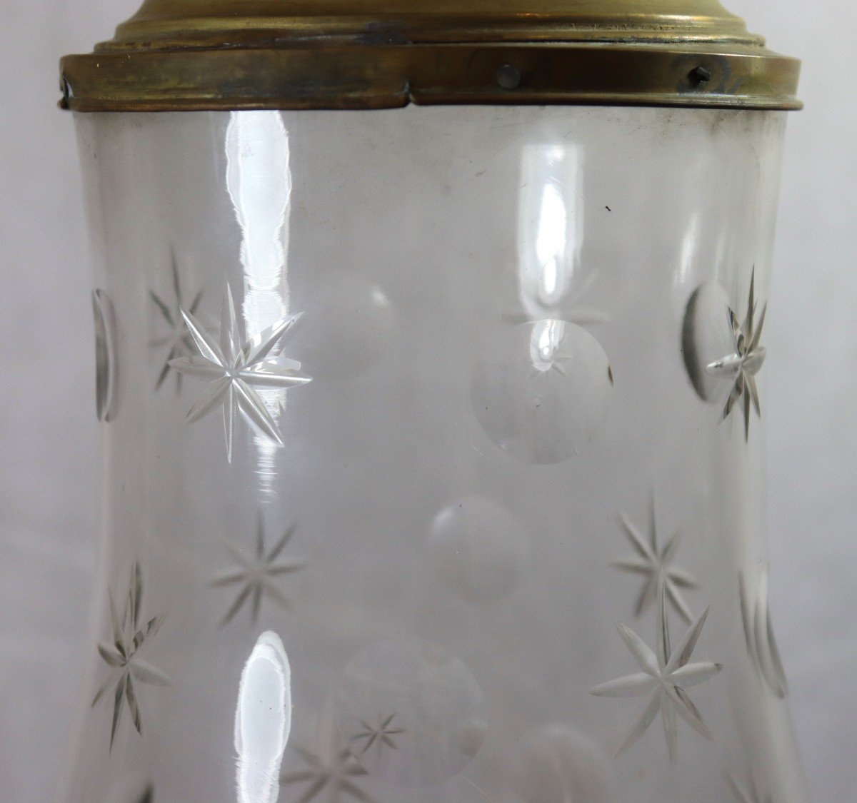 Baccarat, Large Crystal Lantern, 19th Century-photo-3