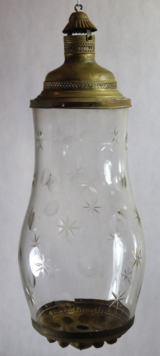 Baccarat, Large Crystal Lantern, 19th Century