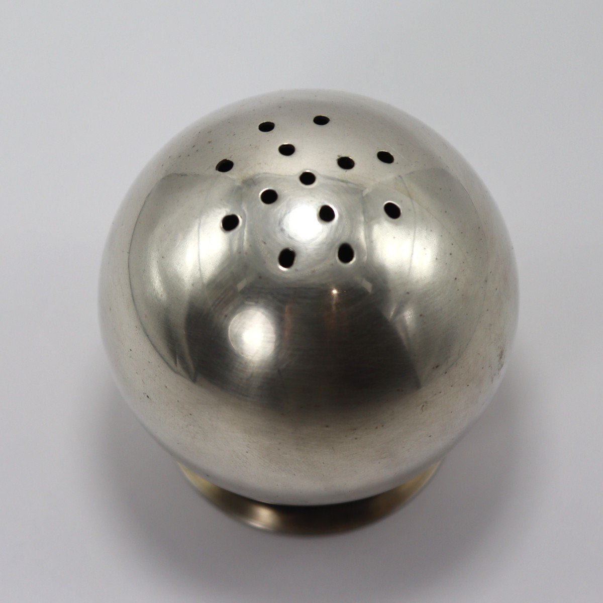 Luc Lanel (1893-1965) For Ercuis, Silver Metal Sprinkler, Art Deco-photo-4