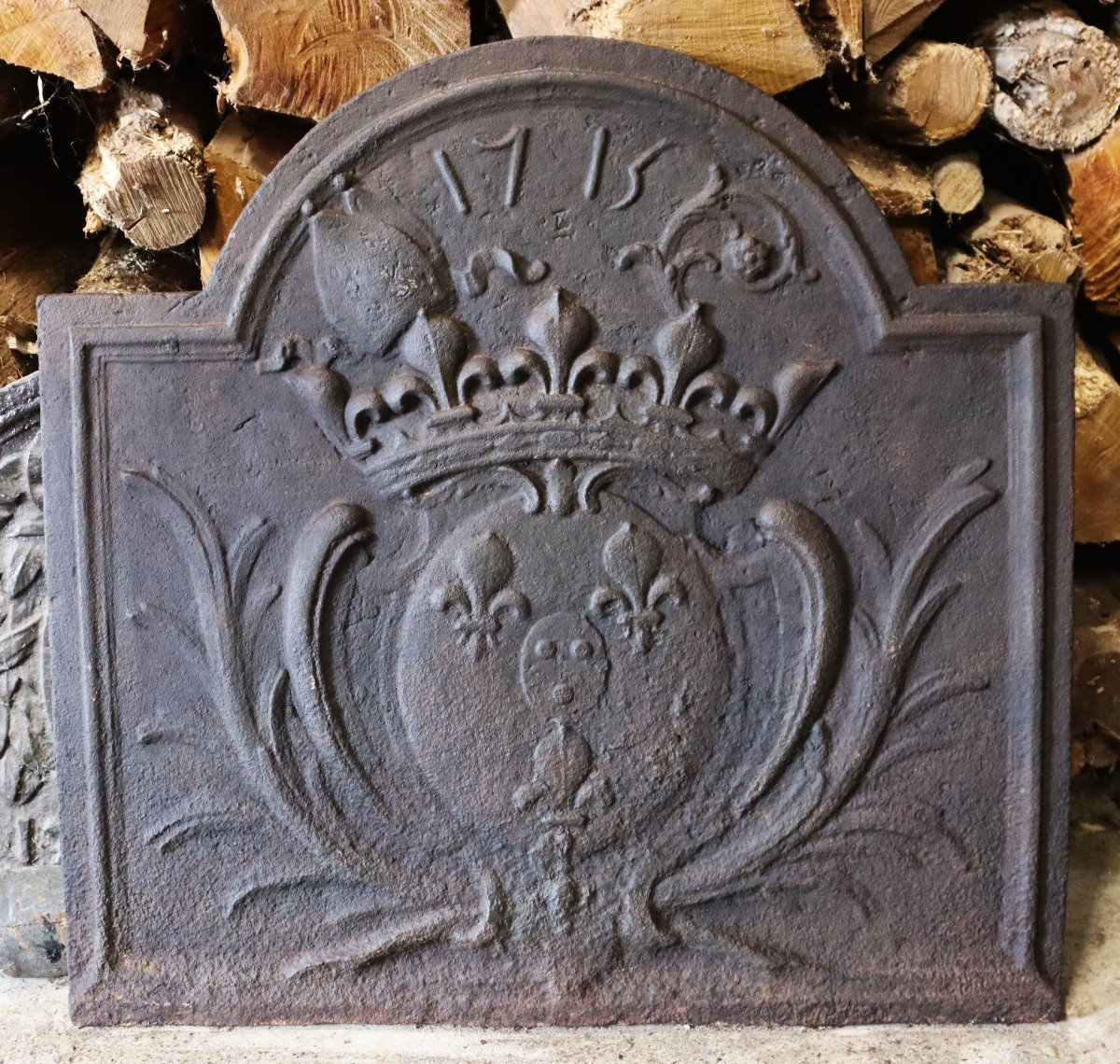 Plaque De Cheminée Aux Armes De France, XVIIIe