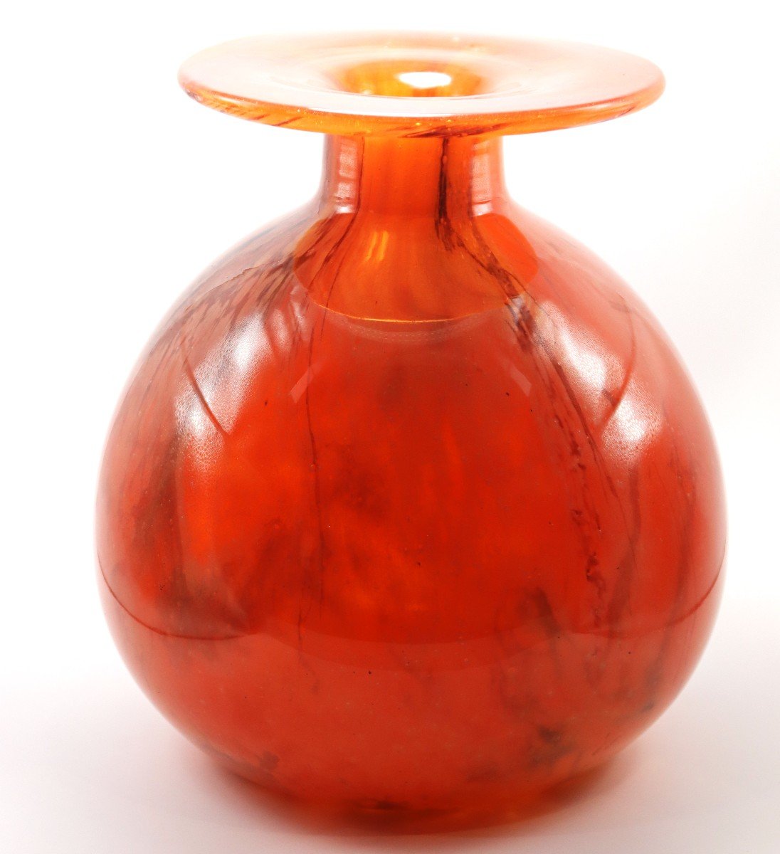 Charles Schneider (1881-1953), Ball Vase, Signed, Around 1930