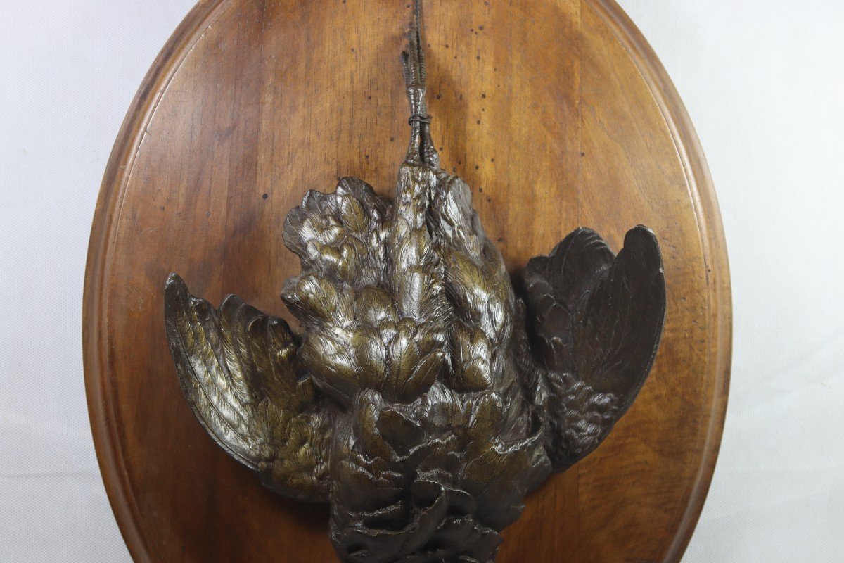 “partridge” Hunting Trophy, 19th Century-photo-3
