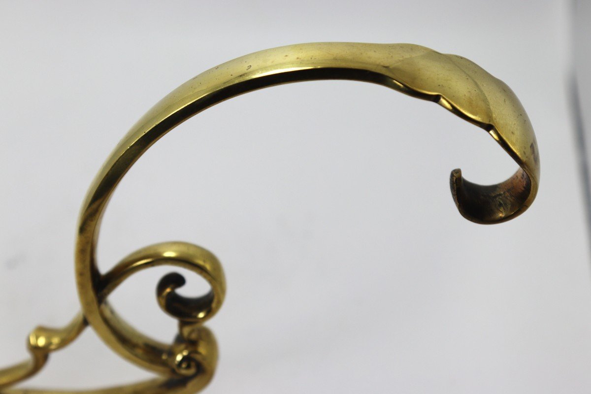 Pair Of Curtain Tiebacks In Gilt Bronze, 20th Century-photo-2