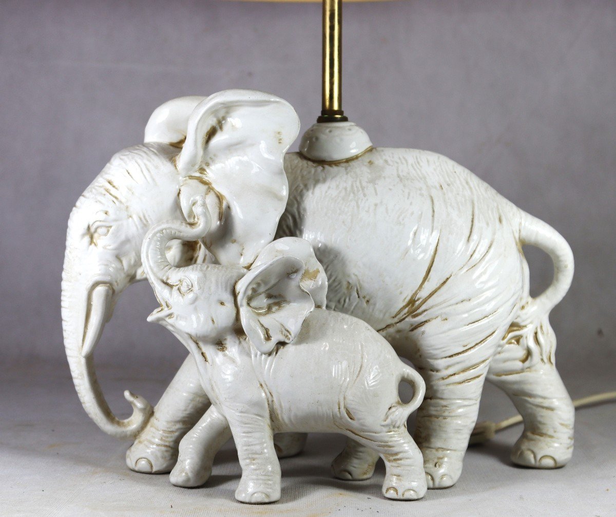 Ceramic Lamp "elephants", 1970-photo-2