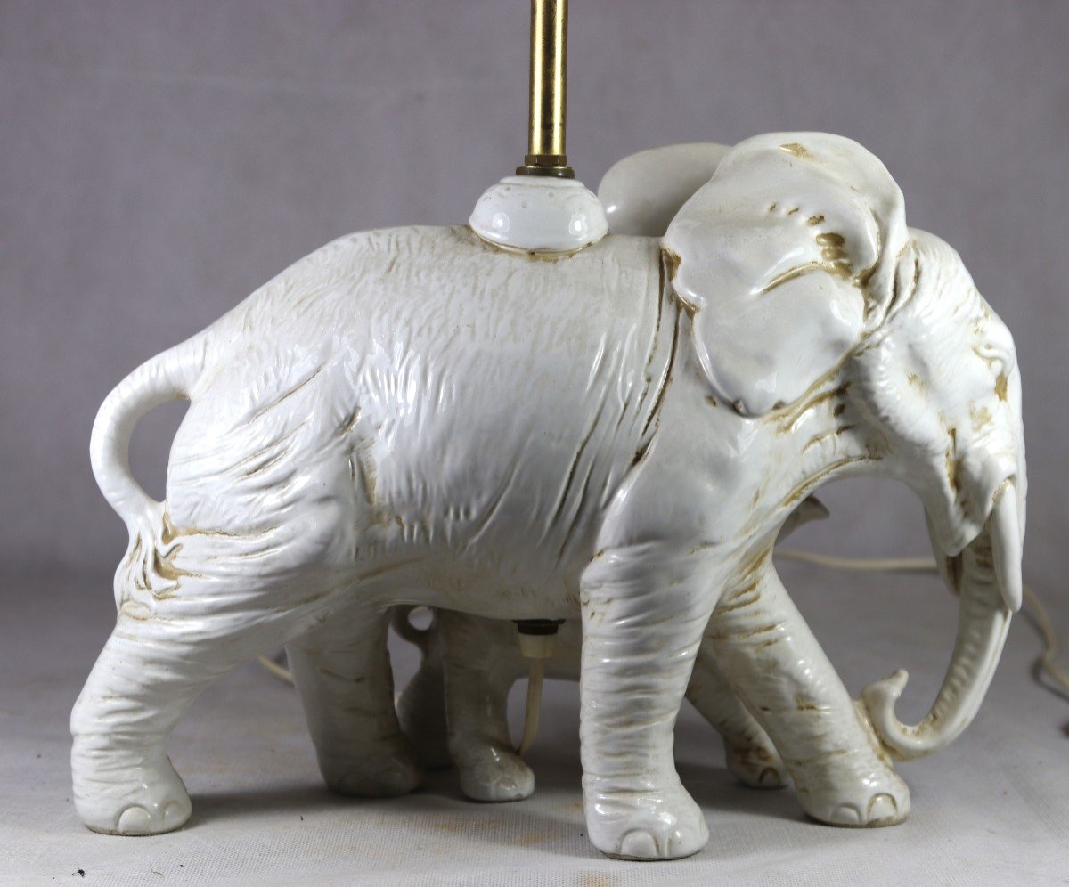Ceramic Lamp "elephants", 1970-photo-4