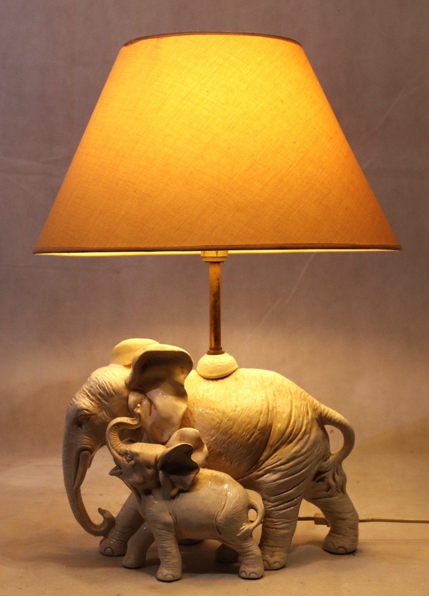 Ceramic Lamp "elephants", 1970-photo-3