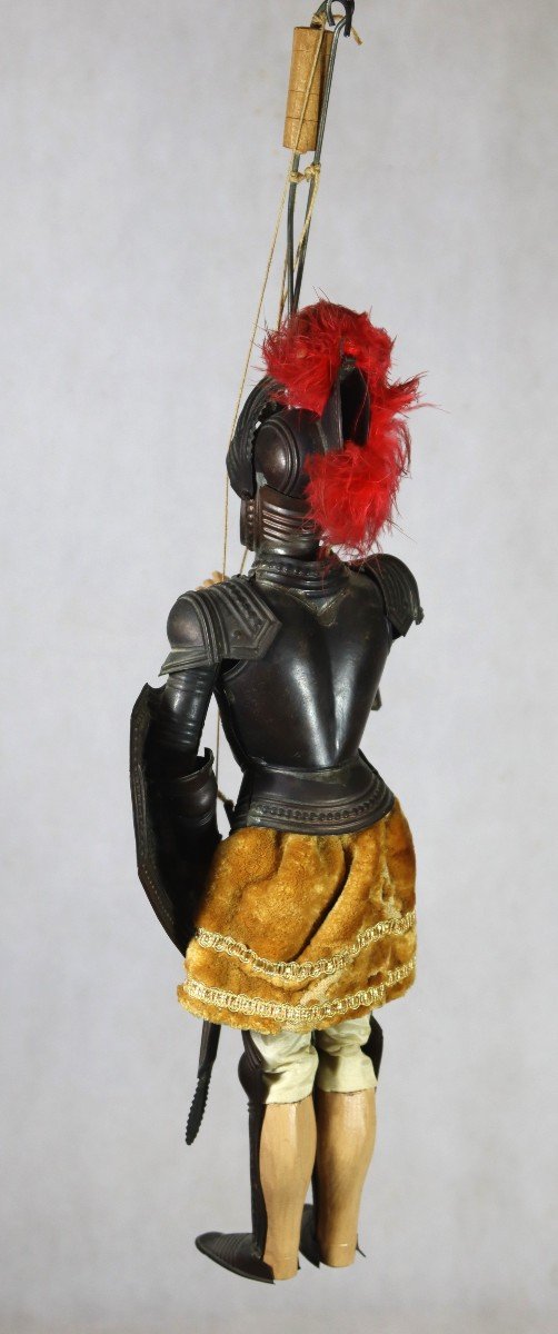 Marionnette Sicilienne " Guerrier En Armure ", XIX-photo-2