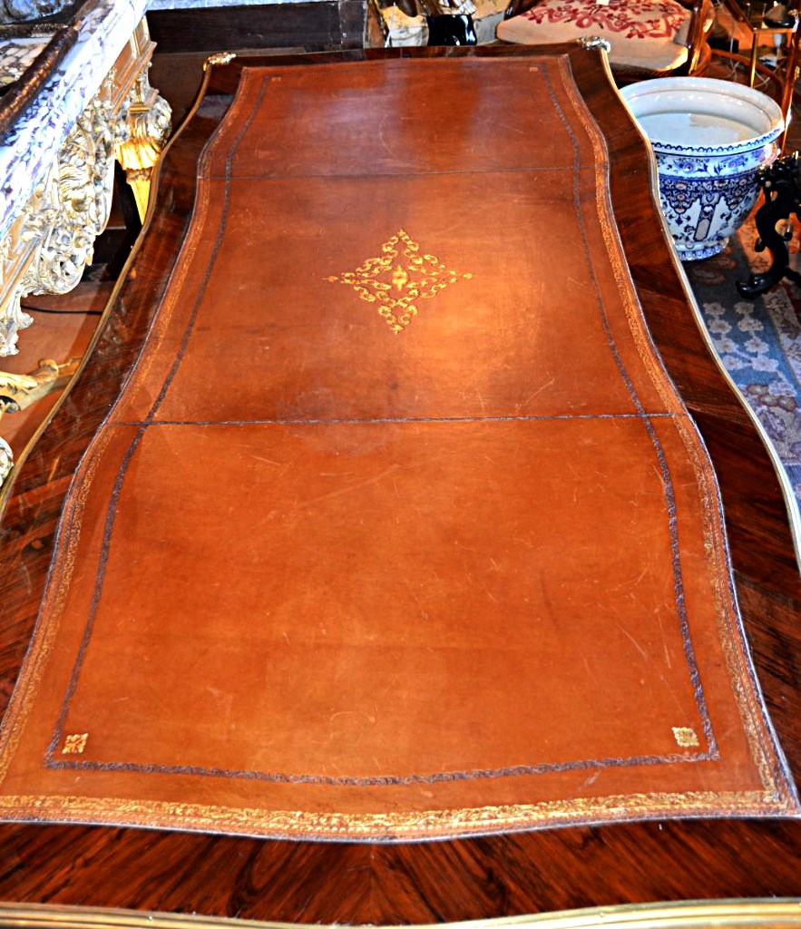 Grand bureau De Ministre Style Louis XV, XIX Eme-photo-4