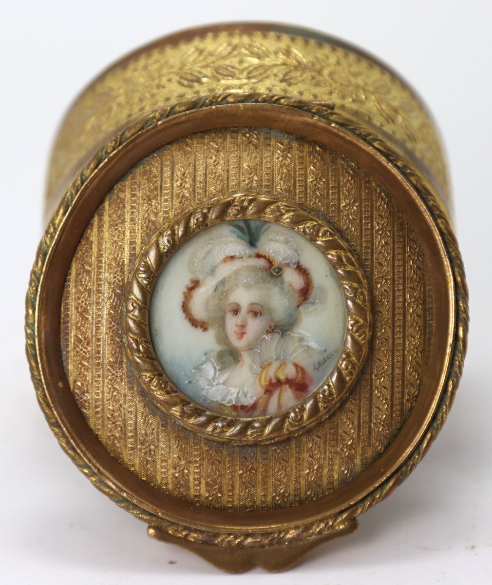 Elisabeth Vigée-lebrun (1755-1842), Boîte "miniature Marie Antoinette ", XIXe-photo-2