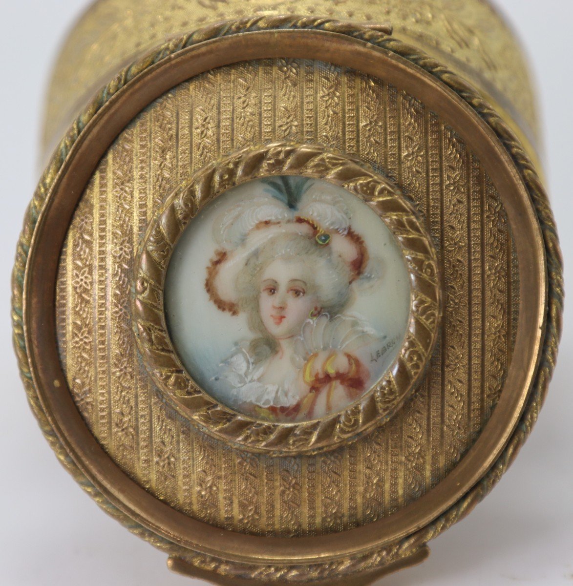 Elisabeth Vigée-lebrun (1755-1842), Boîte "miniature Marie Antoinette ", XIXe-photo-3