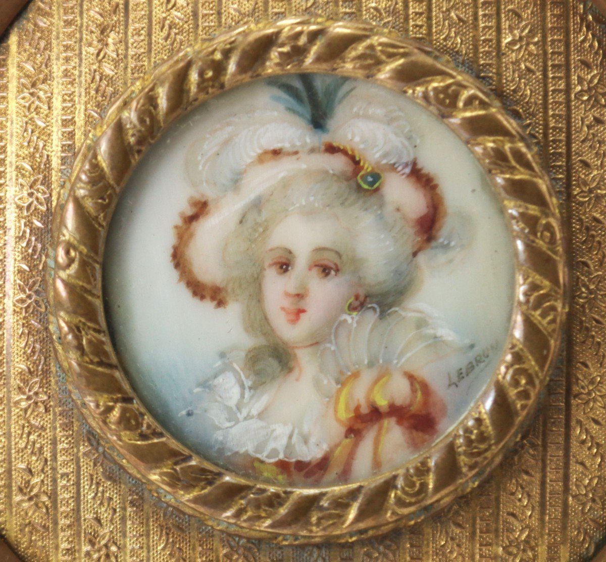 Elisabeth Vigée-lebrun (1755-1842), Boîte "miniature Marie Antoinette ", XIXe