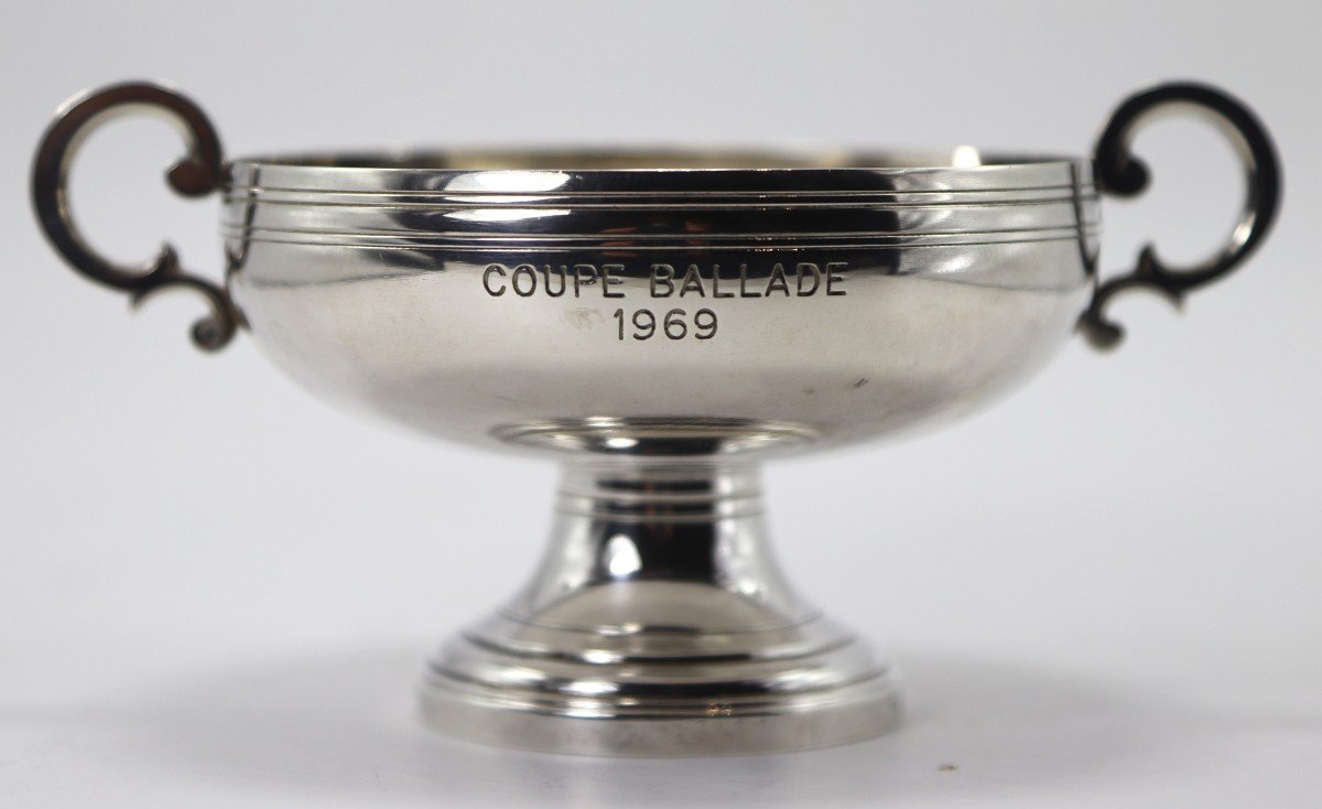 Coupe Automobile "ballade 1969" En Argent, Minerve, Bouin-taburet, XXe-photo-3