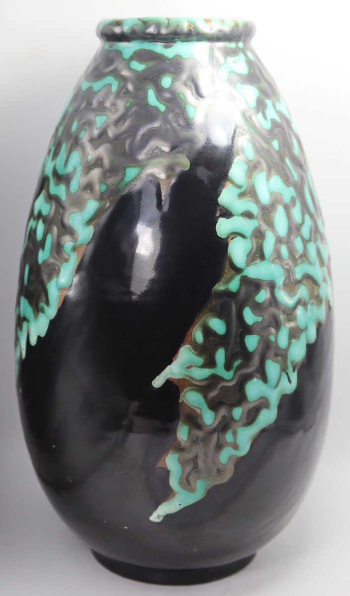 Cab, Bordeaux Art Ceramics. Ovoid Vase, 1930-photo-1