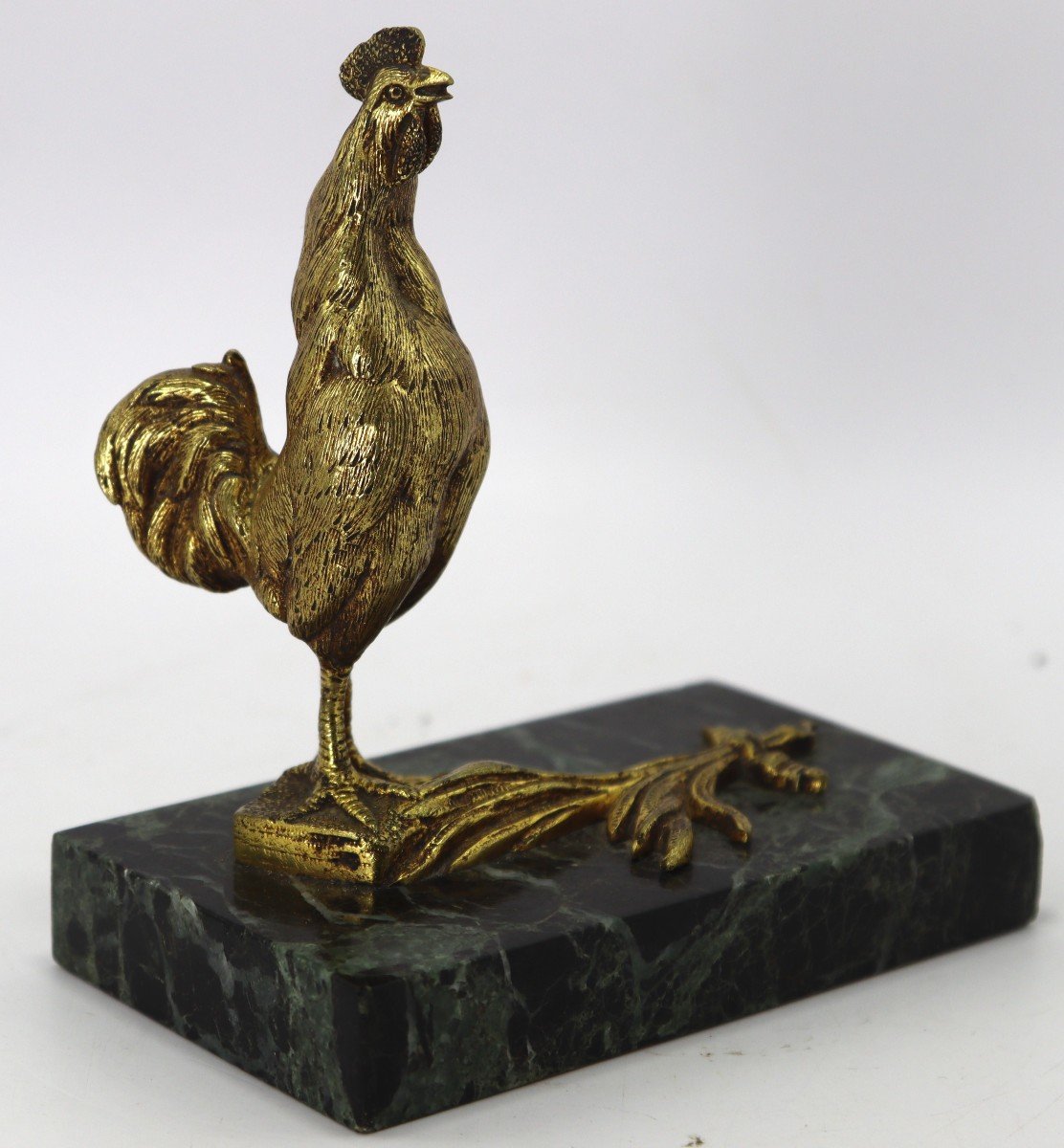 Cornu (xxe), Sculpture En Bronze " Coq Chantant ", XXe