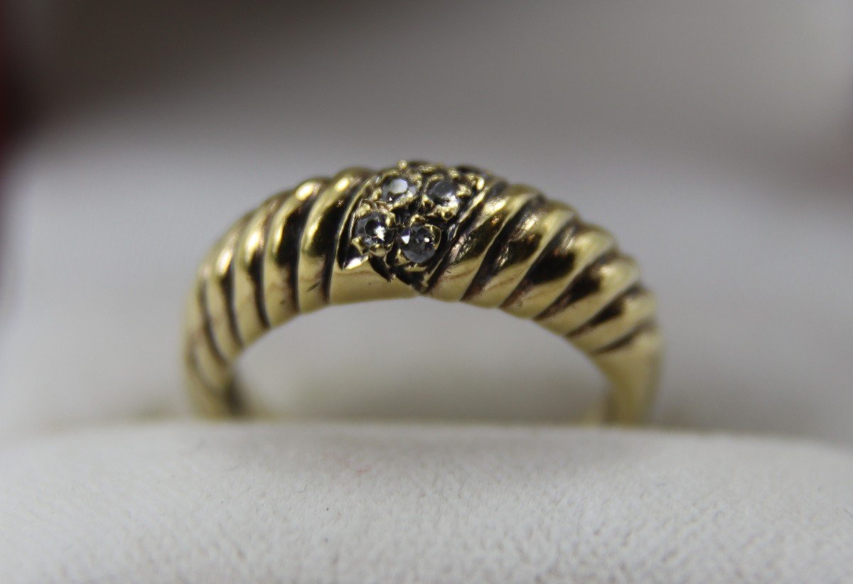 18k Gold Ring, Ttd 50, 20th Century-photo-2