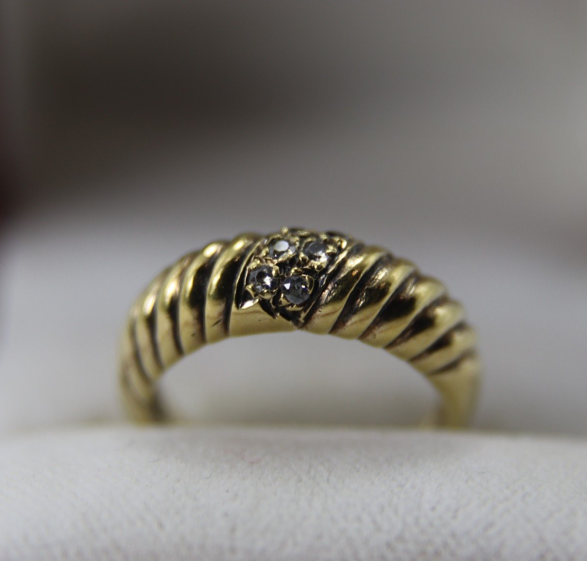 18k Gold Ring, Ttd 50, 20th Century-photo-3