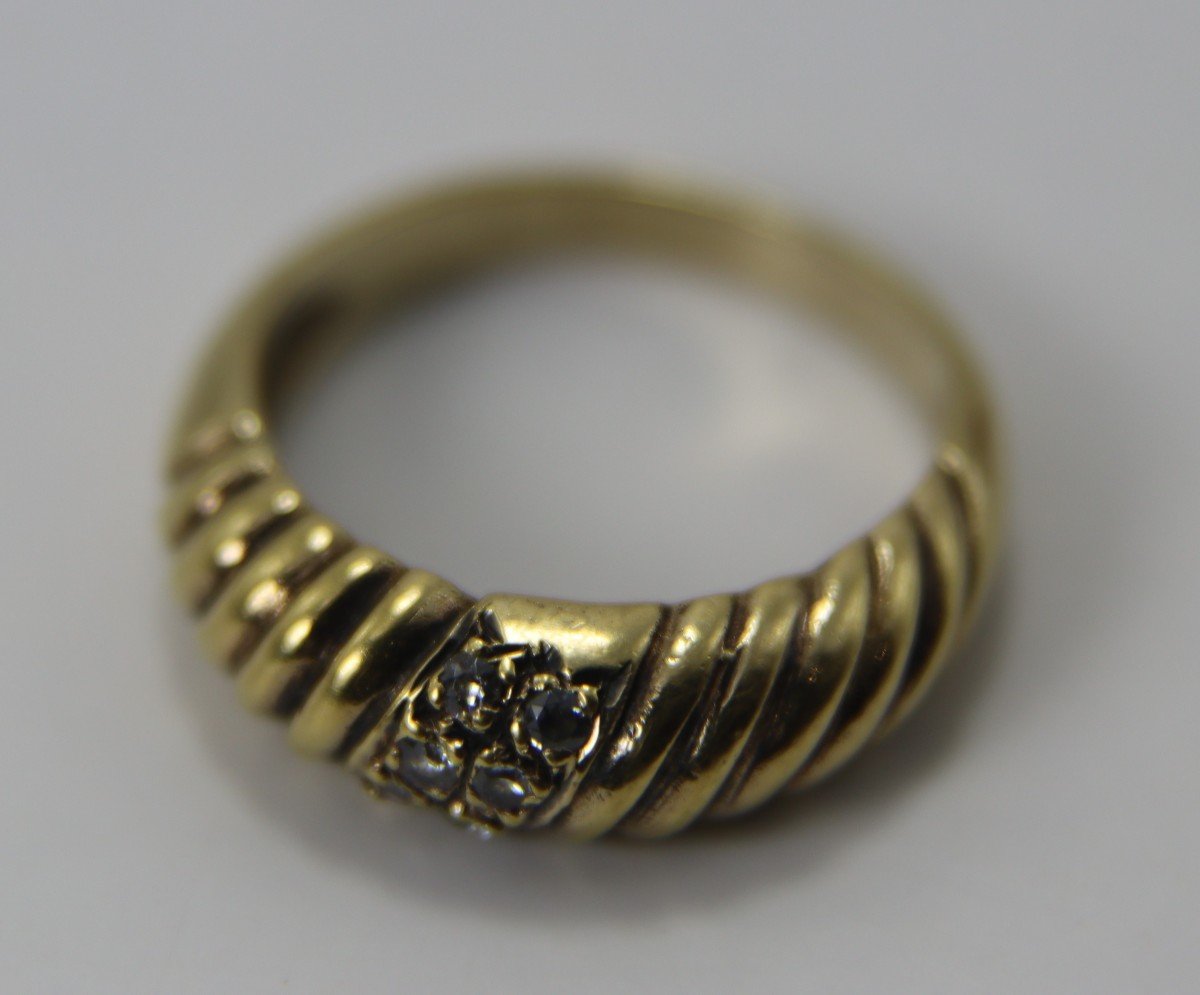 18k Gold Ring, Ttd 50, 20th Century-photo-1