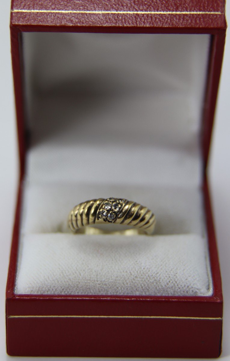 18k Gold Ring, Ttd 50, 20th Century