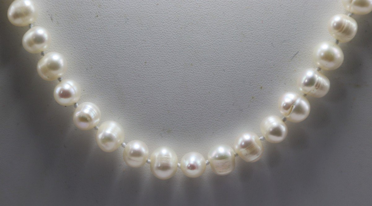 Freshwater Pearl Necklace, 20th Century-photo-2