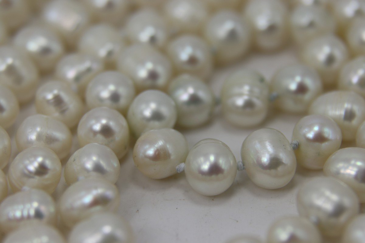 Freshwater Pearl Necklace, 20th Century-photo-2