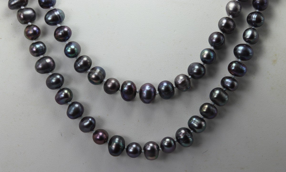 Freshwater Pearl Necklace, 20th Century-photo-2