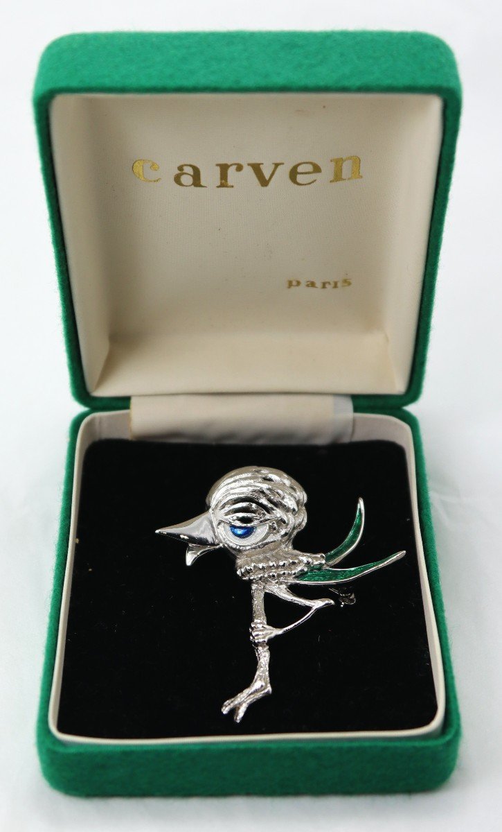 Broche Carven Paris" Oiseaux ", XXe