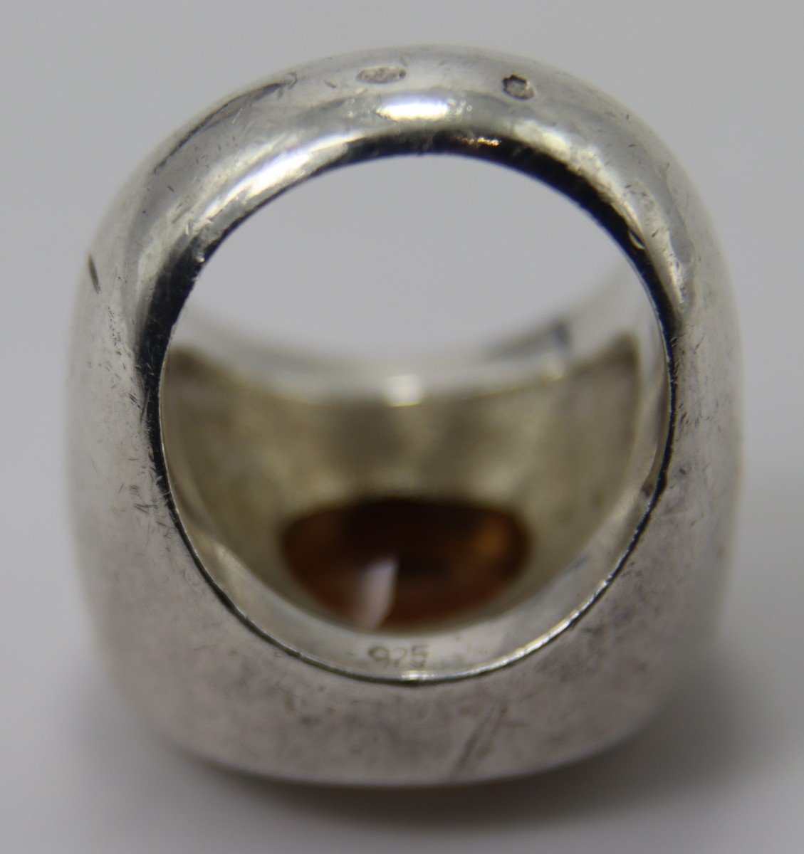 Silver And Citrine Signet Ring, Goldsmith And, 1950-photo-2