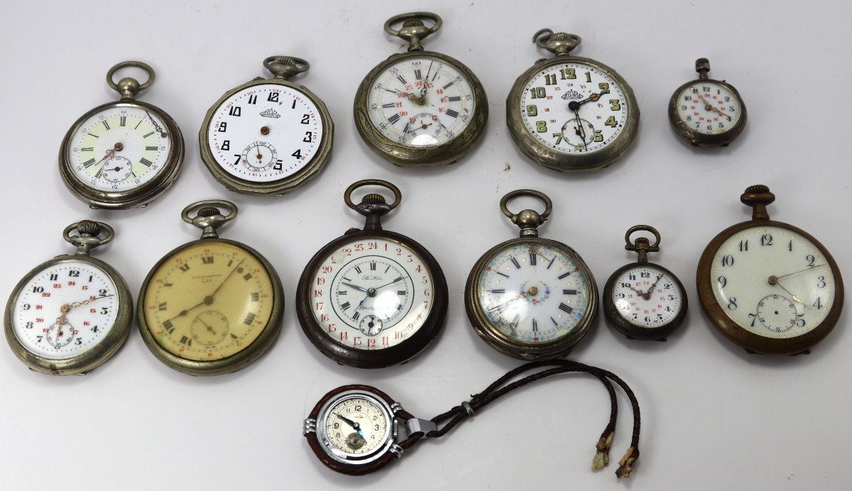 Lot De Montres Gousset, XXe-photo-1