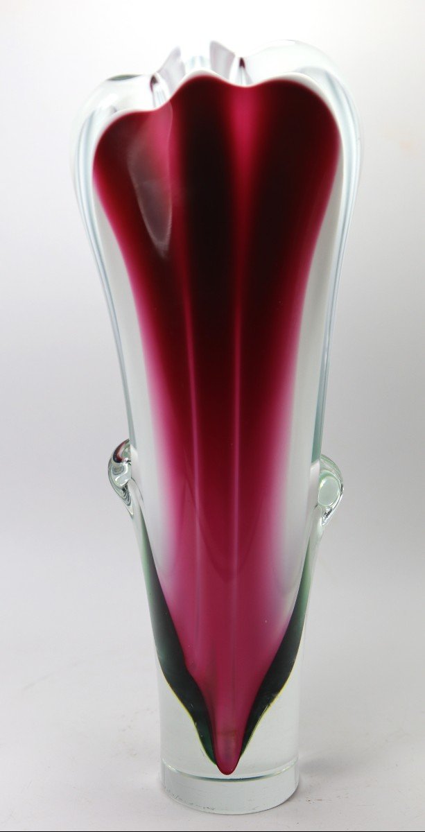 Paul Kedelv (1917 - 1990),  Vase " Coquille ", Signé, Vers 1950-photo-2