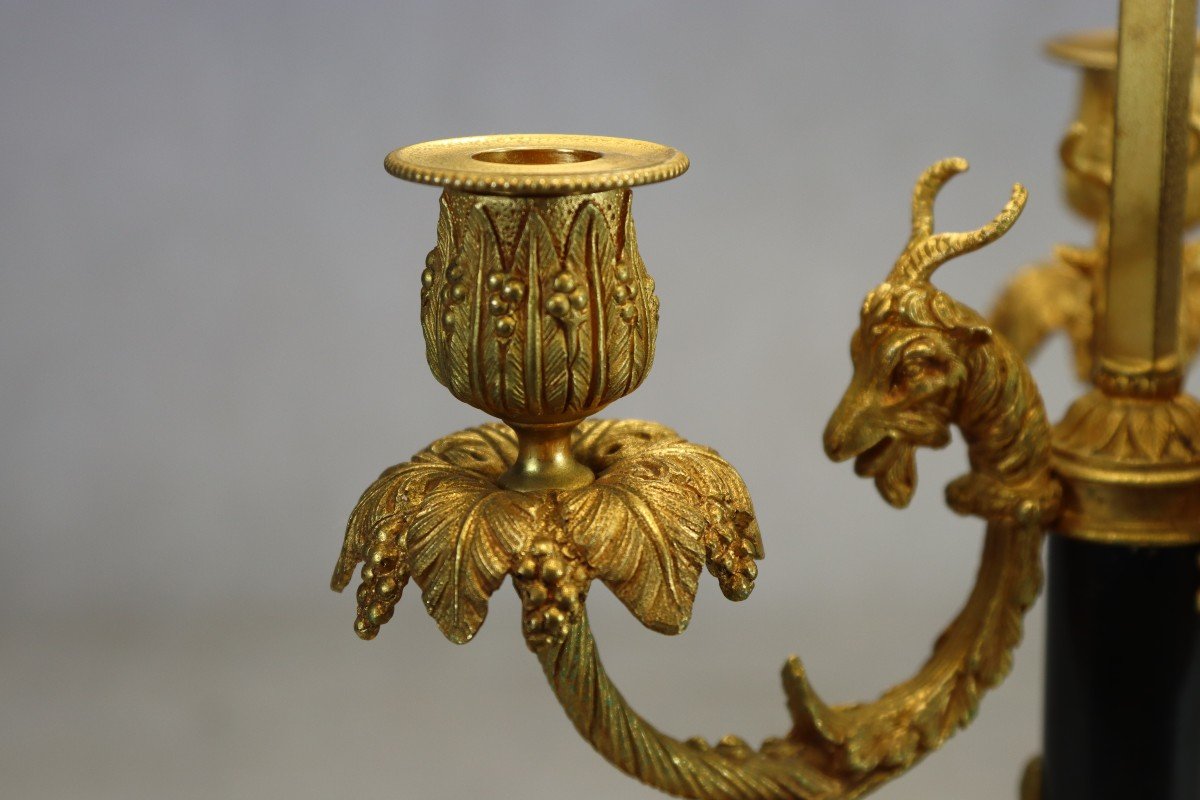 Bronze Bouillotte Lamp In The Style Of Pierre Gouthière, Early 20th Century-photo-1