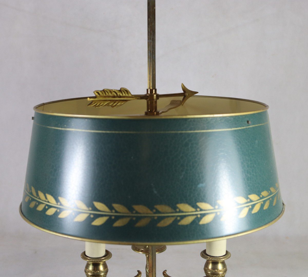 Empire Style Bronze Bouillotte Lamp, 20th Century-photo-3