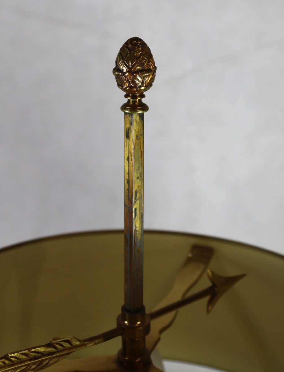 Empire Style Bronze Bouillotte Lamp, 20th Century-photo-5