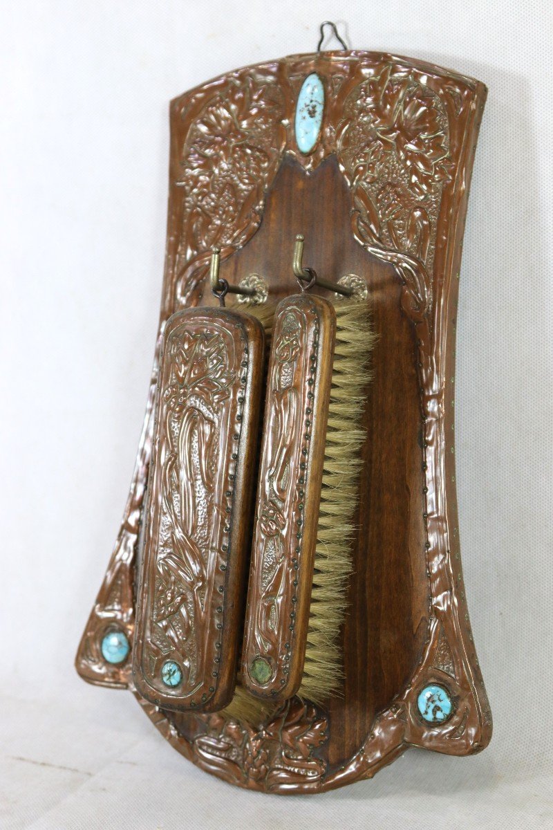 Ensemble Porte-brosse " Art Nouveau ", 1900-photo-2