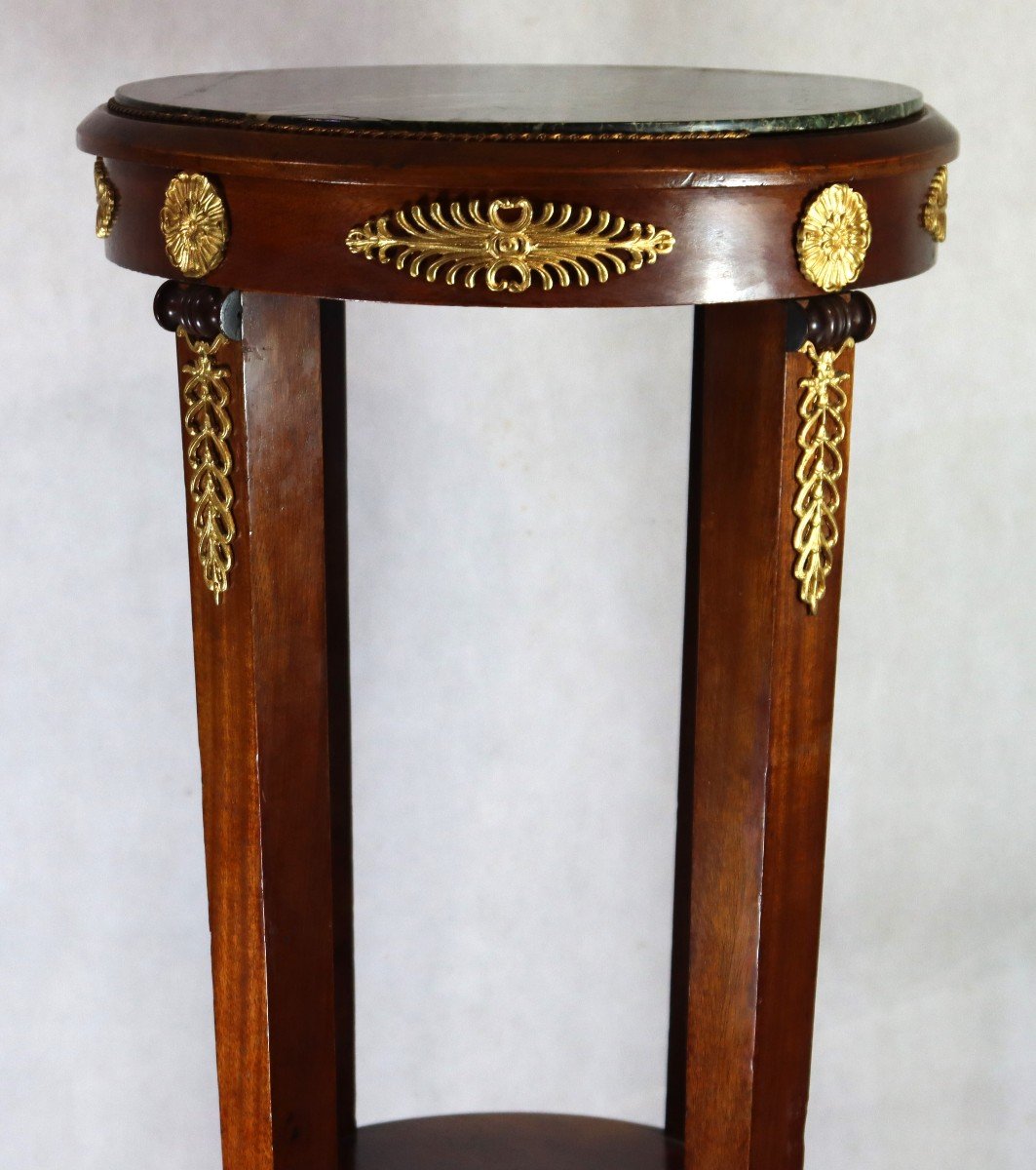 Restoration Style Mahogany And Gilt Bronze Saddle, 20th Century-photo-3