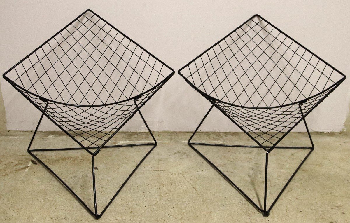 Niels Gammelgaard ( 1944 ), Paire De Fauteuils " Oti", 1980-photo-2