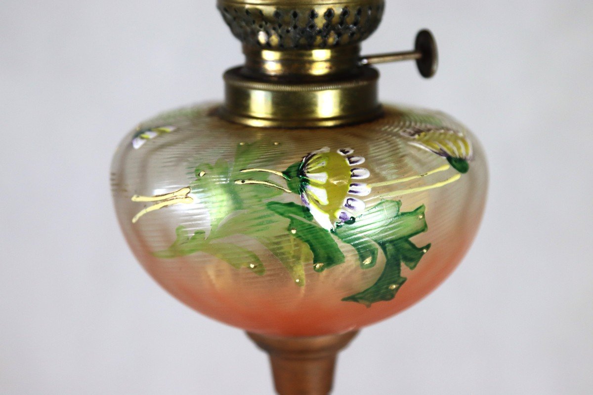 Art Nouveau Style Oil Lamp, 20th Century-photo-4