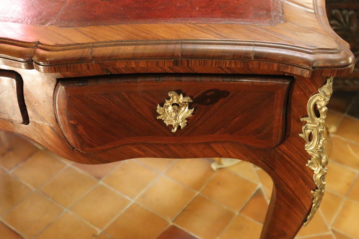 F. Rubestuck (reçu Maitre En 1766), Bureau Plat Estampillé, Louis XV, XVIIIe-photo-2