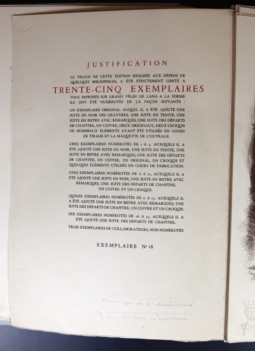 Jean Traynier, Book "the Fifteen Joys Of Marriage" 32 Etchings And 1 Original Drawing, 1946-photo-2