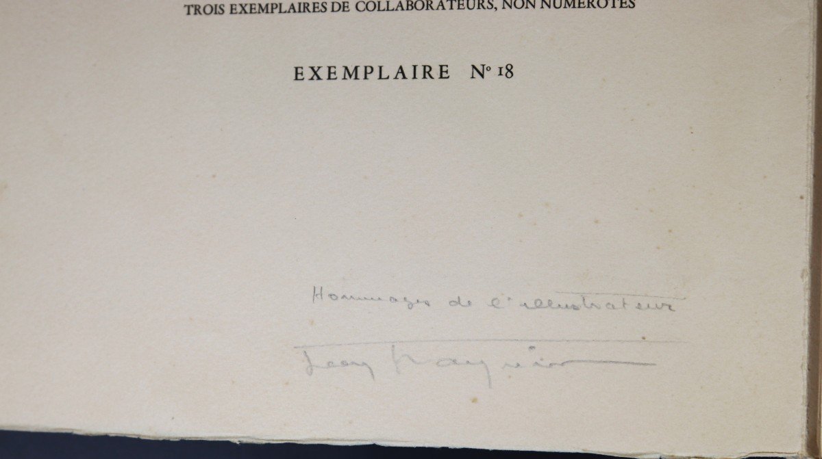 Jean Traynier, Livre " Les Quinze Joyes De Mariage " 32 Eaux Fortes Et 1 Dessin Original, 1946-photo-3