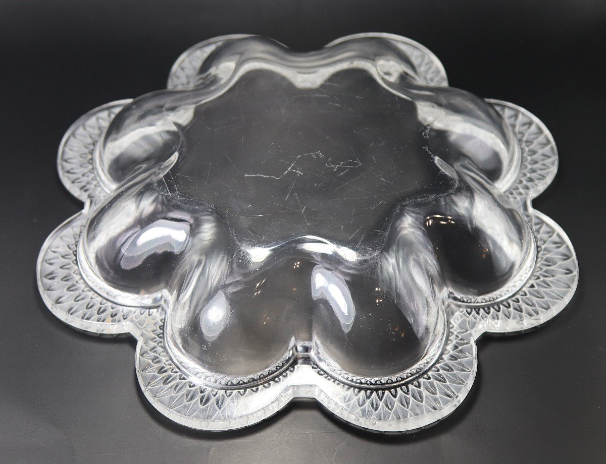 Lalique France (xxe), Paire De Grande Coupe En Cristal, Signé-photo-4