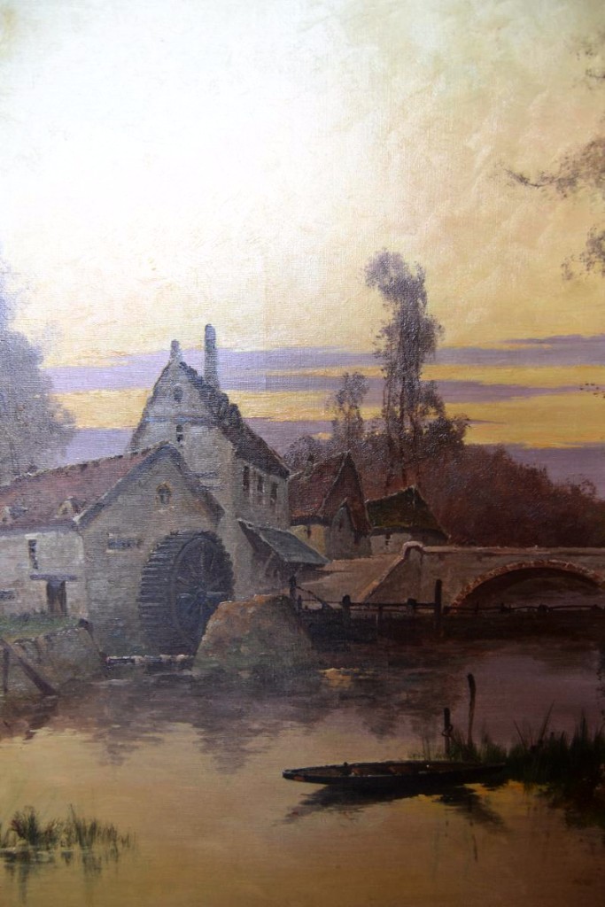 Eugène Gallien-laloue (1854-1941), Hst "le Moulin"-photo-1