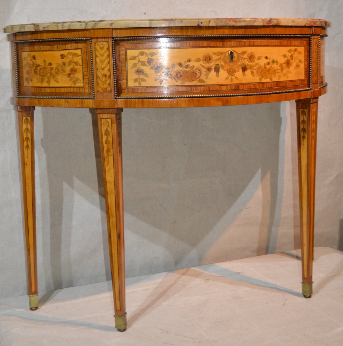 Charles Topino (master In Paris In 1773), Console Half Moon Louis XVI, XVIII-photo-4