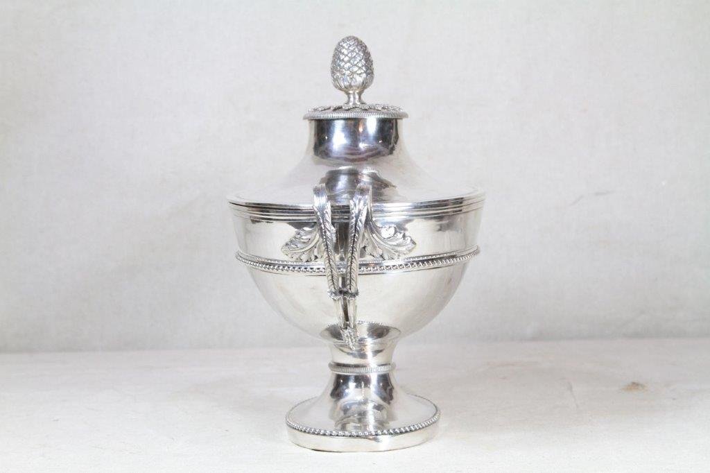 Jean-françois Caron (paris, 1783-1789), Soup Tureen In Sterling Silver, 18th Century-photo-3