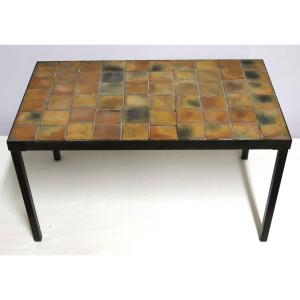 Roger Capron (1920-2006), Coffee Table, Signed, 1970