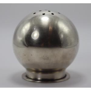 Luc Lanel (1893-1965) For Ercuis, Silver Metal Sprinkler, Art Deco