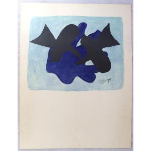 Georges Braque (1882-1963), Lithographie "astra Et l'Oiseau ", 1970