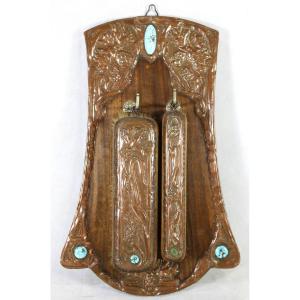 Ensemble Porte-brosse " Art Nouveau ", 1900